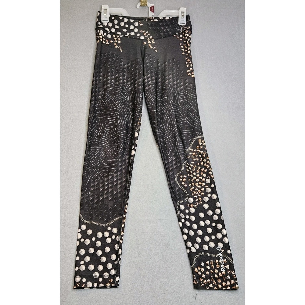 Rebook D Stud Leggings Small Exercise Gym Stylish